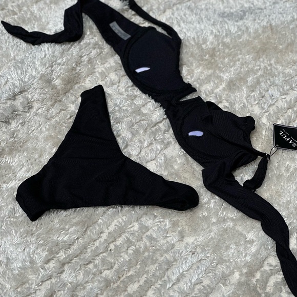 Black Women's Swimwear Set - Picture 3 of 4